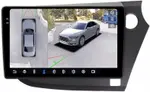 Магнитола для Honda Insight 2 2009-2014 (правый руль) - FarCar BX9-360-22-304 монитор 9.5" 2K QLED на Android 13, Быстрая, CarPlay, 4G SIM-слот, 4 камеры в комплекте