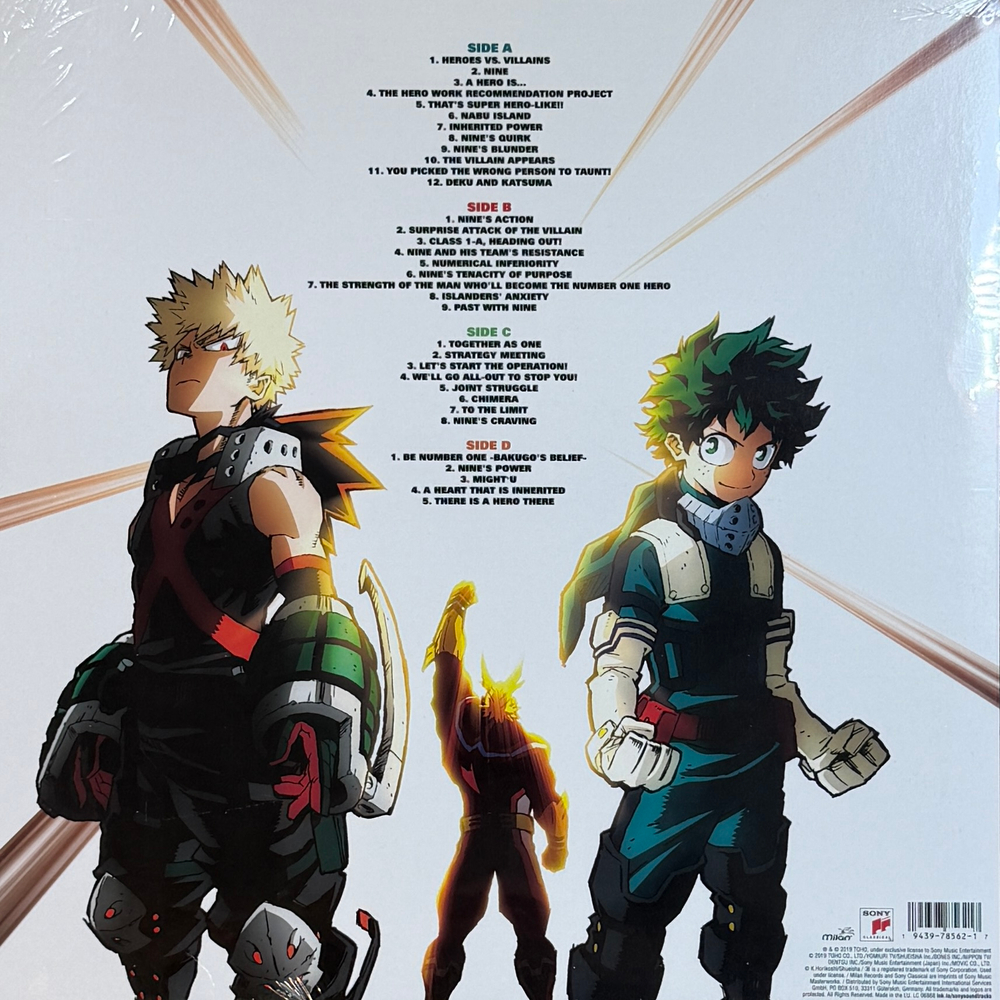 My Hero Academia - Heroes Rising Original Soundtrack 2LP (Европа 2020г.) Т