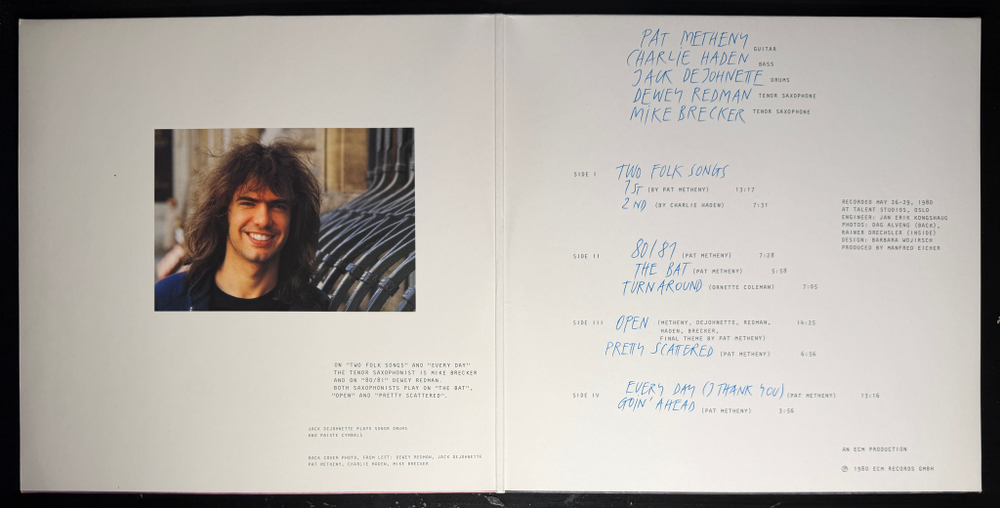 Pat Metheny, Charlie Haden, Jack DeJohnette, Dewey Redman, Mike Brecker ‎– 80/81 2LP (Германия 1981г.) ECM