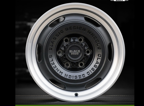 Диск колёсный литой BLACK MUD M520C R17 8,5 ET0 Matte Black / Machined Lip