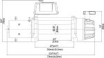 Лебёдка автомобильная электрическая 12V Runva 11000 lbs 5000 кг (влагозащищенная)