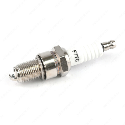 Свеча зажигания F7TC (M14-1.25-мм, L:80/17-мм, ключ:21, длинная юбка) [Китай]