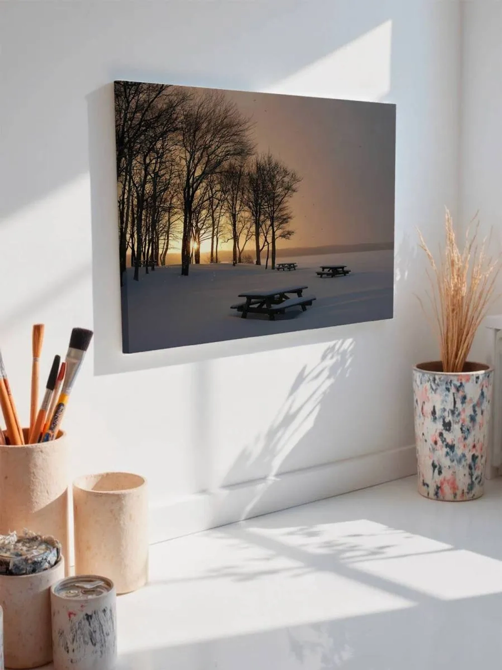 Картина на стену 40 X 50 Зимний пейзаж