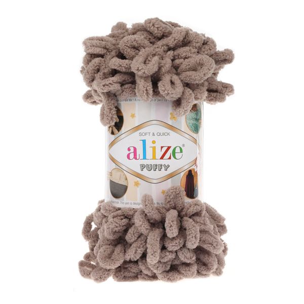Пряжа Alize (Ализе) Puffy / уп.2 мот. по 100 г, 9м, 530 норка