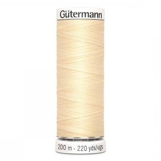 Нить Sew-All 200 м, Gutermann, 610 св.кремово-желтый