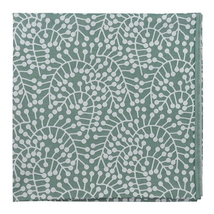 Скатерть из хлопка зеленого цвета с рисунком Спелая смородина, scandinavian touch, 180х180см