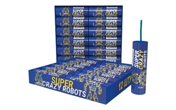Петарды SUPER CRAZY ROBOTS Корсар-9 (12 шт) П2481