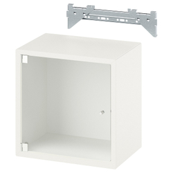 IKEA EKET  (ИКЕА ЕКЕТ)  -  Шкаф навесной со стеклянной дверью - белый 35x25x35 см