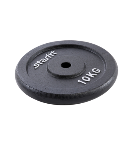Диск чугунный STARFIT BB-204 d=26 мм, черный, 10 кг