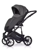 Коляска  PACCO (2 в 1) (RIKO BASIC) 04 Carbon (темно-серый-черный)