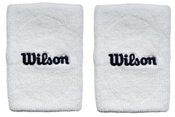 Напульсник теннисный Wilson Wide Terry - белый