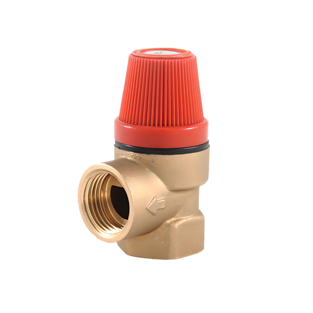 Предохранительный  клапан 3BAR 1/2"гх1/2"г красный VR33FFK-3