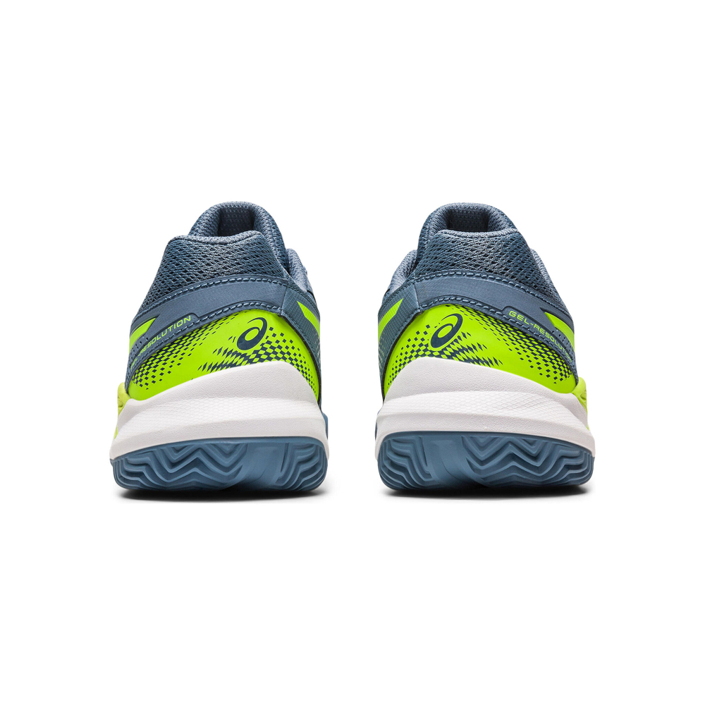 Детские теннисные кроссовки ASICS Gel-Resolution 9 GS Clay Court Shoe Kids - Dark Blue, Neon Green