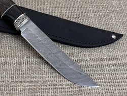 Нож "Сокол", дамасская сталь, рукоять венге/граб