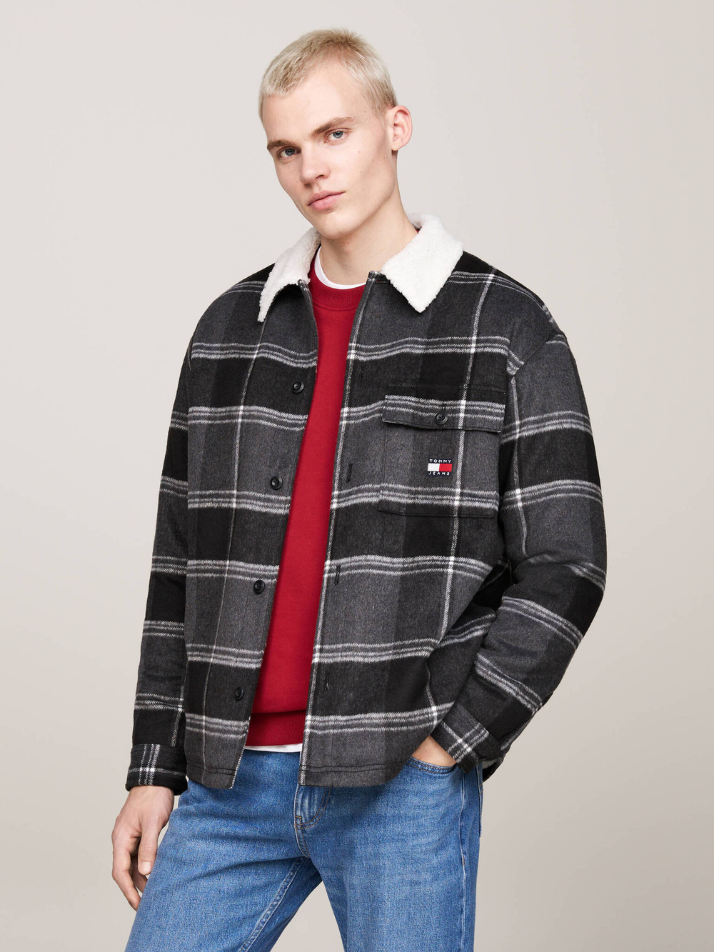 Рубашка Tommy Jeans - графитовый(DM0DM19652)