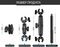 Комплект аксессуаров для установки камеры Insta 360 на мотоцикл
