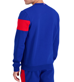 Мужская теннисная кофта Le Coq Sportif TRI Crew Sweat N°1 SS23 - небесный