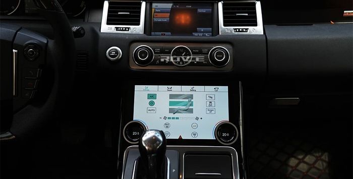 Сенсорная панель климата Range Rover Sport 2009-2013 - Kuberg ZF-2012 с 10" экраном LCD/ЖК, съёмные боковые планки