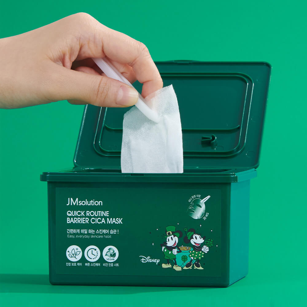 Набор успокаивающих масок с центеллой JMsolution Quick Routine Barrier Cica Mask 30 шт