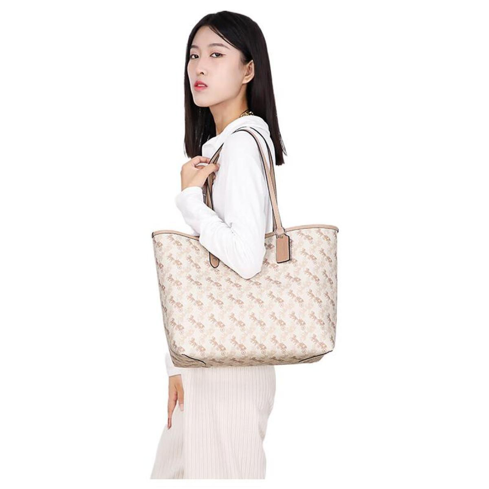 Сумка COACH City Reversible 33 PVC Tote, 91107-SVQB9