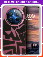 Дизайнерский чехол из пластика для REALME 12 PRO / 12 PRO PLUS с усиленной защитой камеры и глянцем