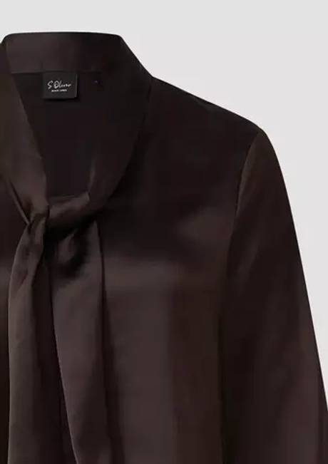 Атласная блузка с элегантным воротником Black Label