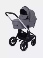 Коляска детская MOWBaby "ZOOM"PU (2в1) RA086 Silver Grey