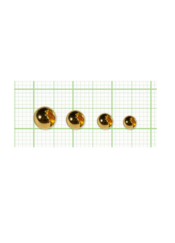 Шарики вольфрам с прорезью Fish Crystal для монтажа рыболовных оснасток Gold 1.3г (5 упаковок)