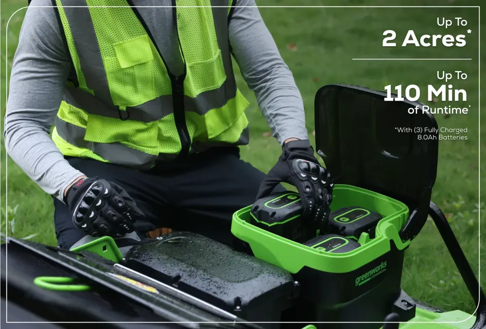 Cамоходная аккумуляторная газонокосилка Greenworks 82LM30S , 82v, 76 см, (2519207), без АКБ и ЗУ
