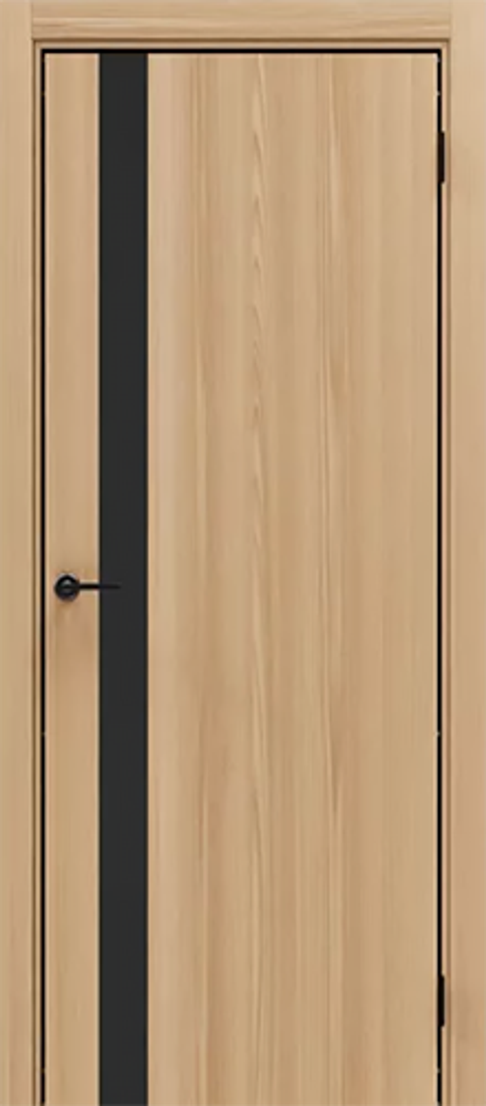 Межкомнатная дверь Portika Порта 51 4AB Блэк Стар (черная кромка) Natural Oak