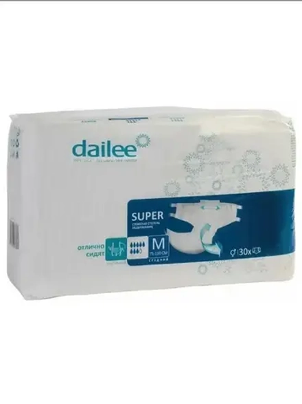 Dailee SUPER Подгузники памперсы для взрослого M
