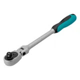 Ключ-трещотка шарнирный 1/2", СrV, 72 зуба, с быстрым сбросом, матовый хром Stels — фото 2