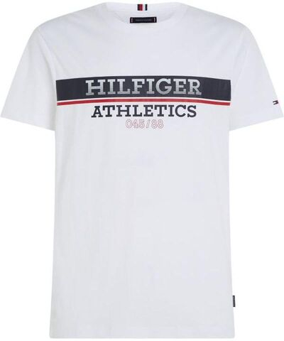 Мужская теннисная футболка Tommy Hilfiger Athletics Regular T-Shirt - white