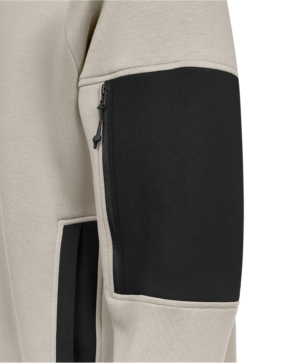 Свитшот на молнии 1/4 JOGEL Power Inside Half Zip Sweatshirt, серый/бежевый