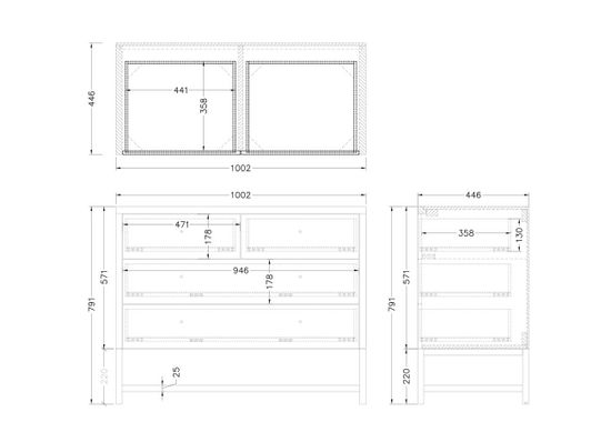 KFG005E7 Комод 101*45*79см
