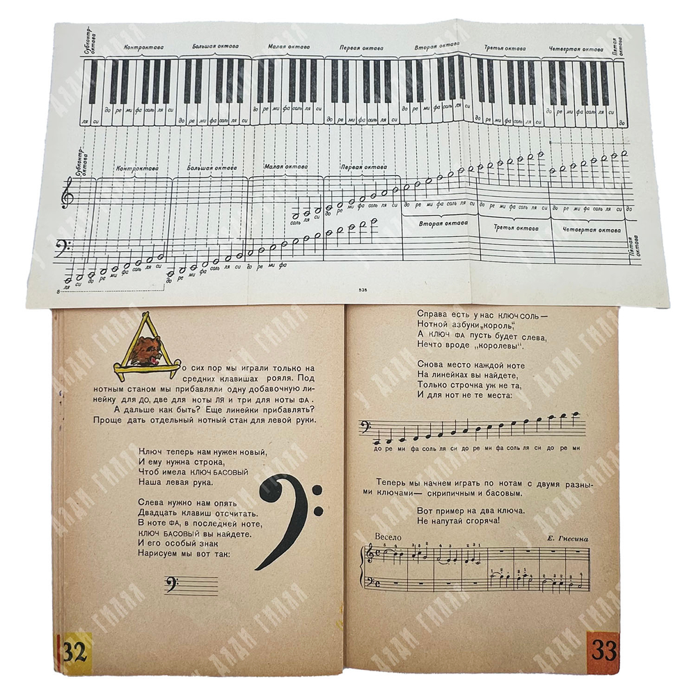 Кончаловская Н. Нотная азбука. Для детей младшего возраста. 1961