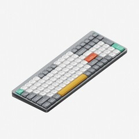 Беспроводная механическая клавиатура QMK Nuphy AIR96v2 Lunar Gray, RGB, Hot Swap, Wisteria Switch (AIR96v2-LG-23)