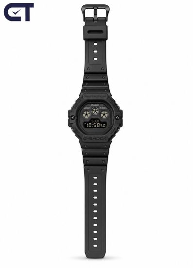 Casio DW-5900UBB-1DR мужские часы — полностью чёрные G-SHOCK с ретродизайном
