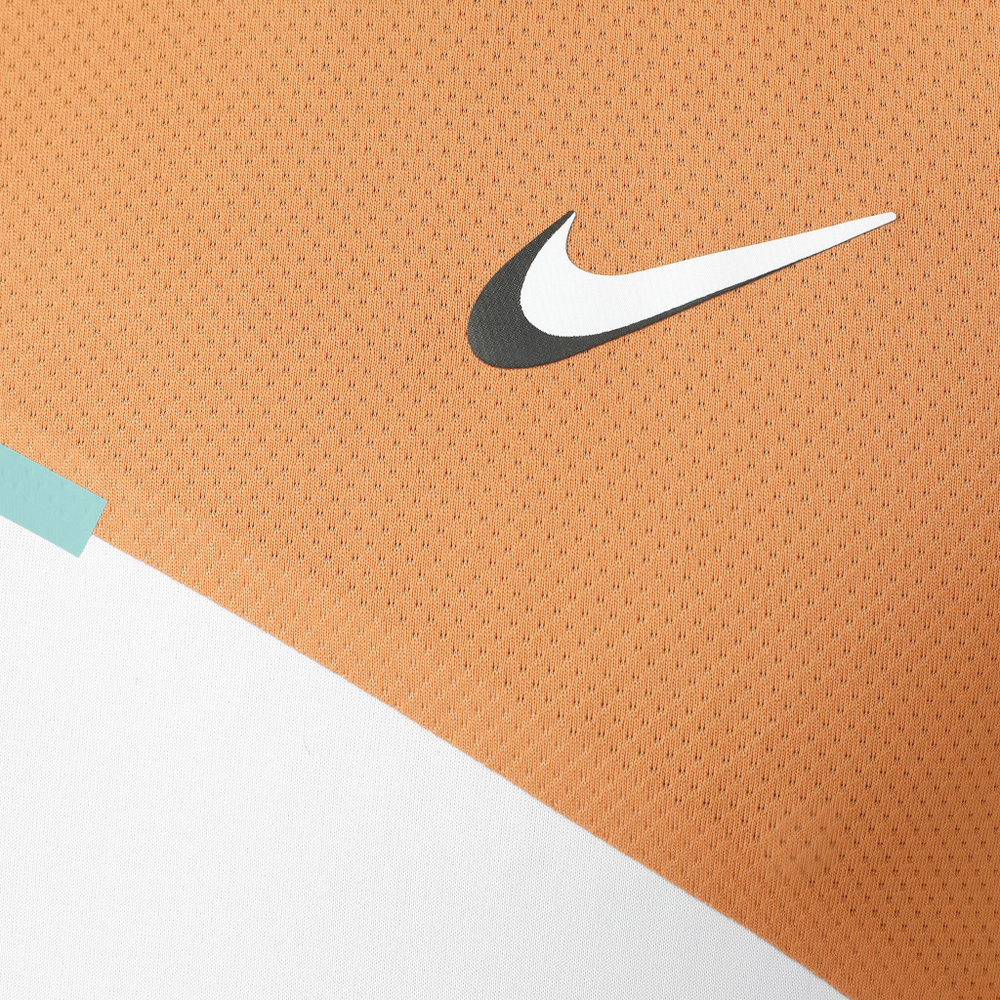 Мужское теннисное поло Nike Court Dry Slam T-Shirt Men - White, Orange