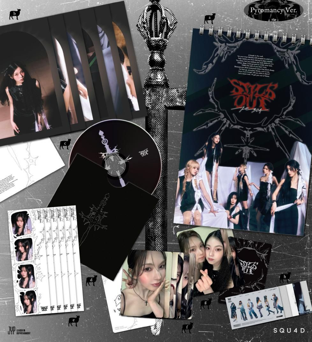 Альбом NMIXX - Fe3O4: STICK OUT 3rd EP Album STANDARD Edition 2 Version SET
