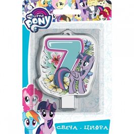 Свеча-цифра "7" My Little Pony 8см