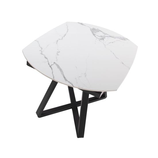 Обеденный стол D2055BB /1096 из керамики и черной стали Испания 