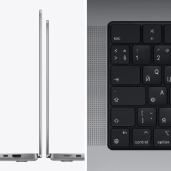 Ноутбук Apple MacBook Pro A2442 M1 Pro 8 core 32Gb SSD512Gb/14 core GPU 14.2" Liquid Retina XDR (3024x1964) macOS grey space WiFi BT Cam (Z15G000CK)