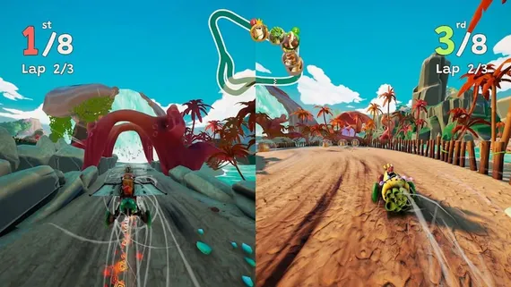 PS4 Gigantosaurus: Dino Kart (Новый, Английская версия, CUSA-30731)