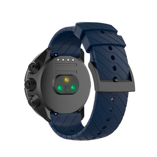Силиконовый ремешок Suunto 24 mm для 9 / 9 Baro / 7 / D5 / Spartan Sport быстросъемный (Athletic 3) (Темно-синий)