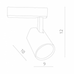 Трековый светодиодный светильник Arte Lamp AMICO A1811PL-1BK