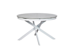 Стол обеденный Garda Decor круг раскл.керам.бел. 170(120)*120*76 см