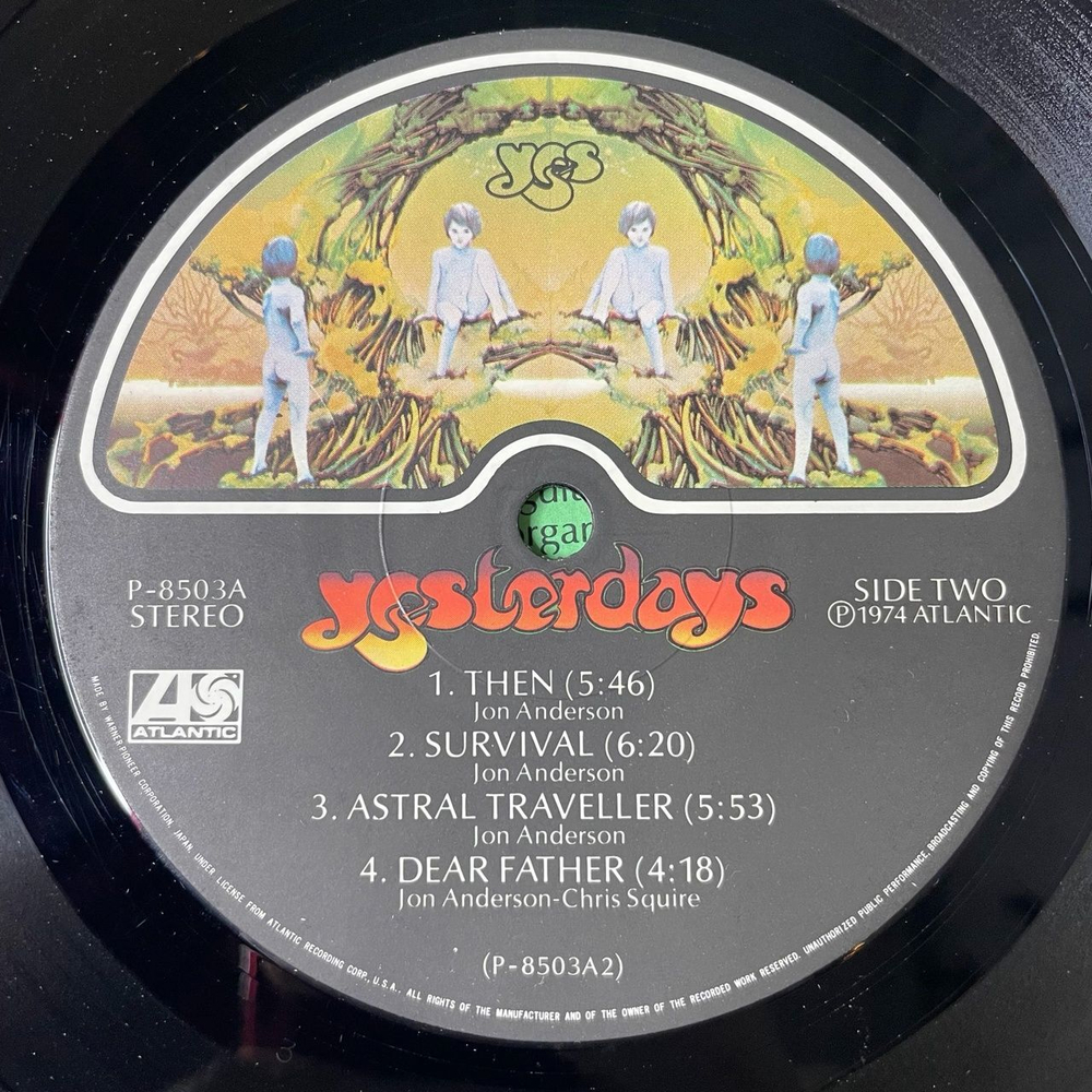 Винтажная виниловая пластинка LP Yes Yesterdays (Japan 1975) (Obi)