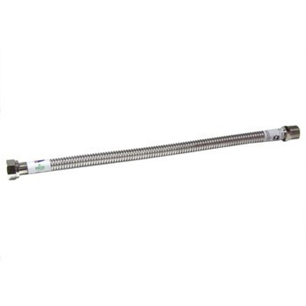 Металлическая подводка для газа 1/2" 1,5 м (гайка/штуцер)