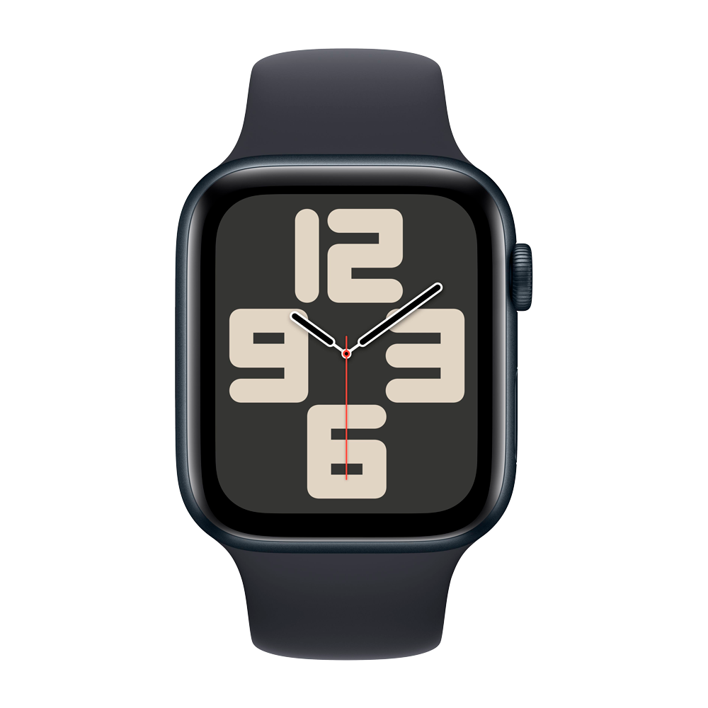 Умные часы Apple Watch SE 2 (2023) GPS, 44mm, Aluminium Case with Sport Band S/M, Midnight (Тёмная ночь)